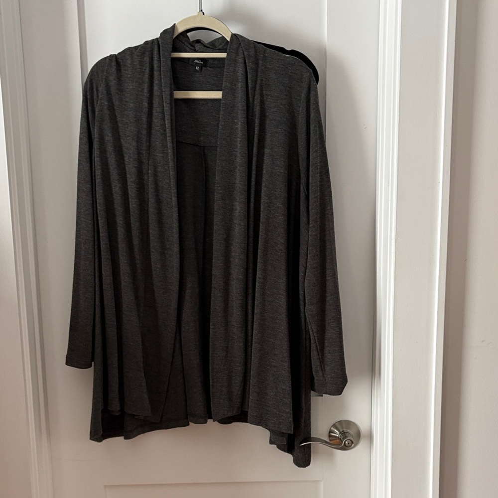 Storm Women's Charcoal Open-Front Cardigan